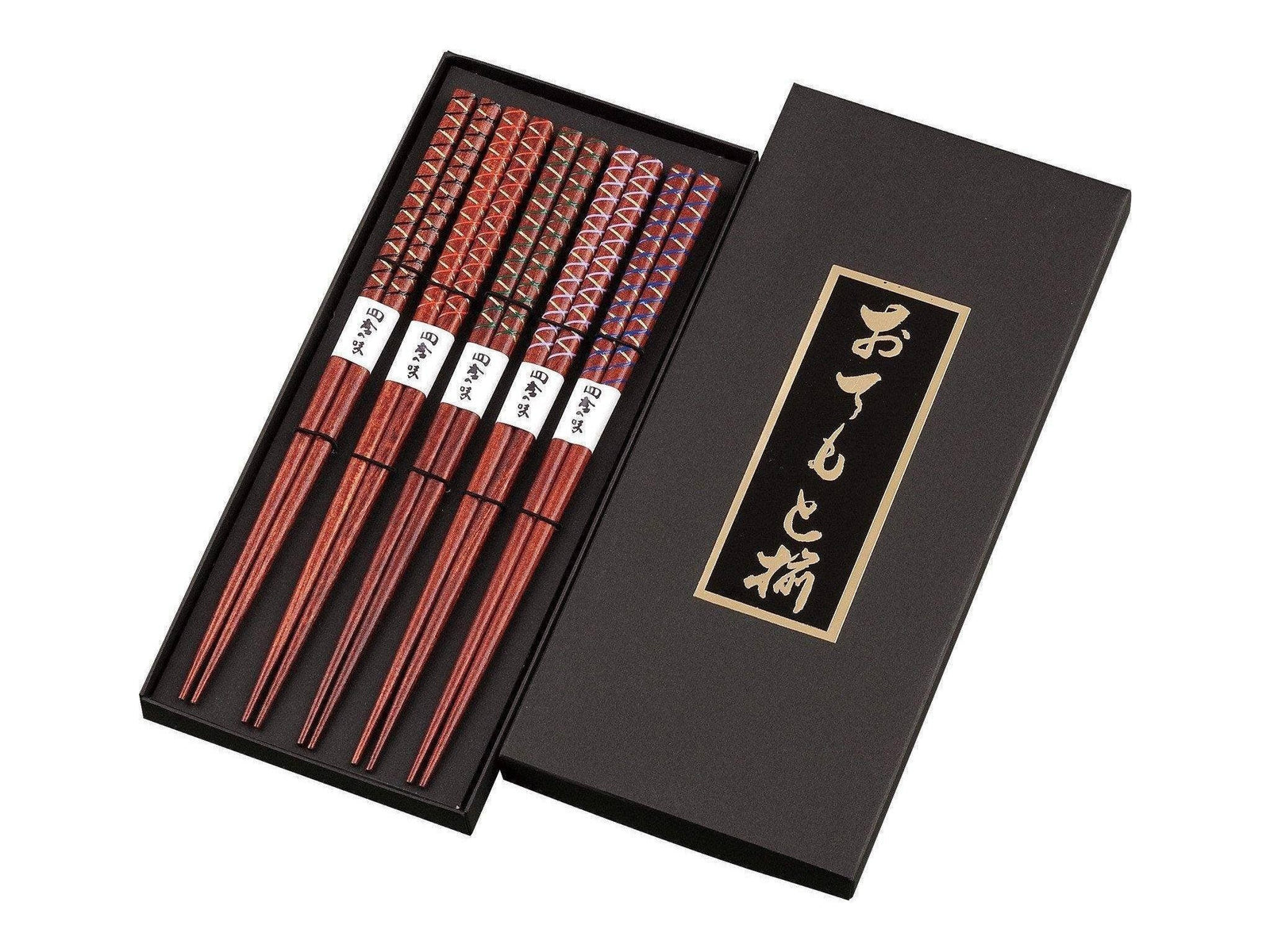 Sun Meguro Oiled Wood Chopstick pc Gift Box