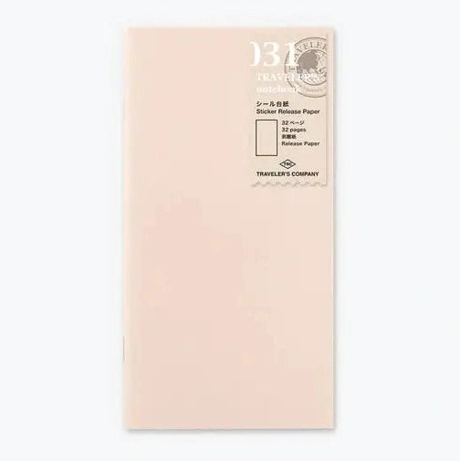 Traveler&#39;s Company Regular Refill Sticker Release Paper 031