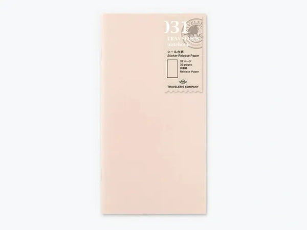 Traveler's Notebook Insert 031 - Sticker Release Paper