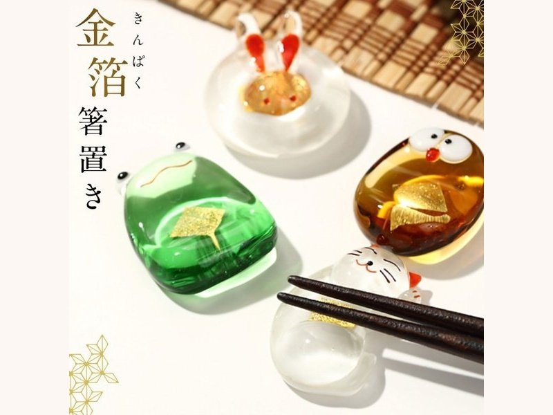 Tanaka Hashiten Glass Chopstick Rest