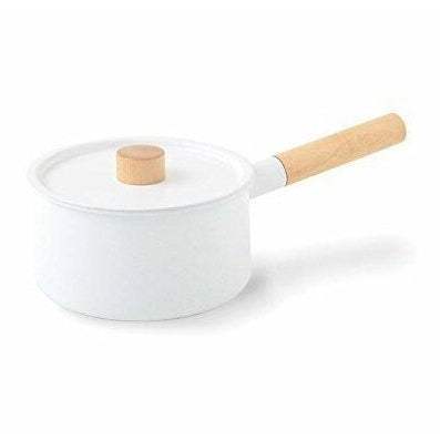 The Kaico Enamel Saucepan with Lid 2.2L