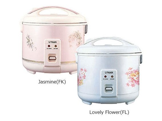 Tiger JNP-1800 10-Cup Rice Cooker and Warmer in Floral White