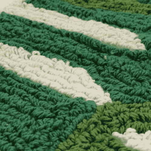 Tomo banana leaf mat S extreme close-up of soft looped pile texture