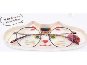 Tomo Capiz Glasses Tray Beckoning cat
