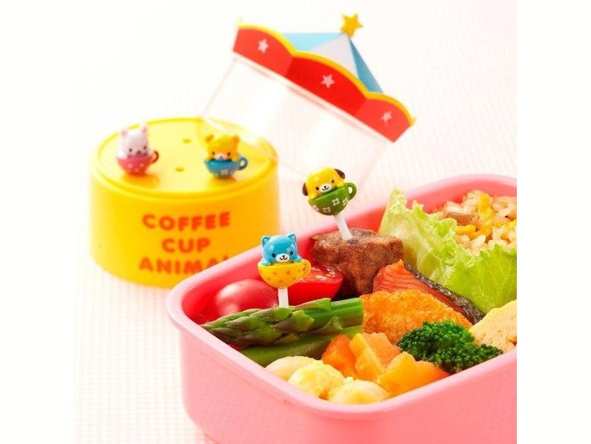 Torune Animal Coffee Cup Bento Pick Set pcs