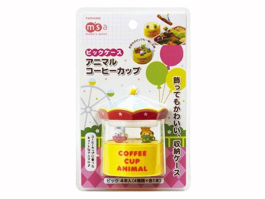 Torune Animal Coffee Cup Bento Pick Set pcs