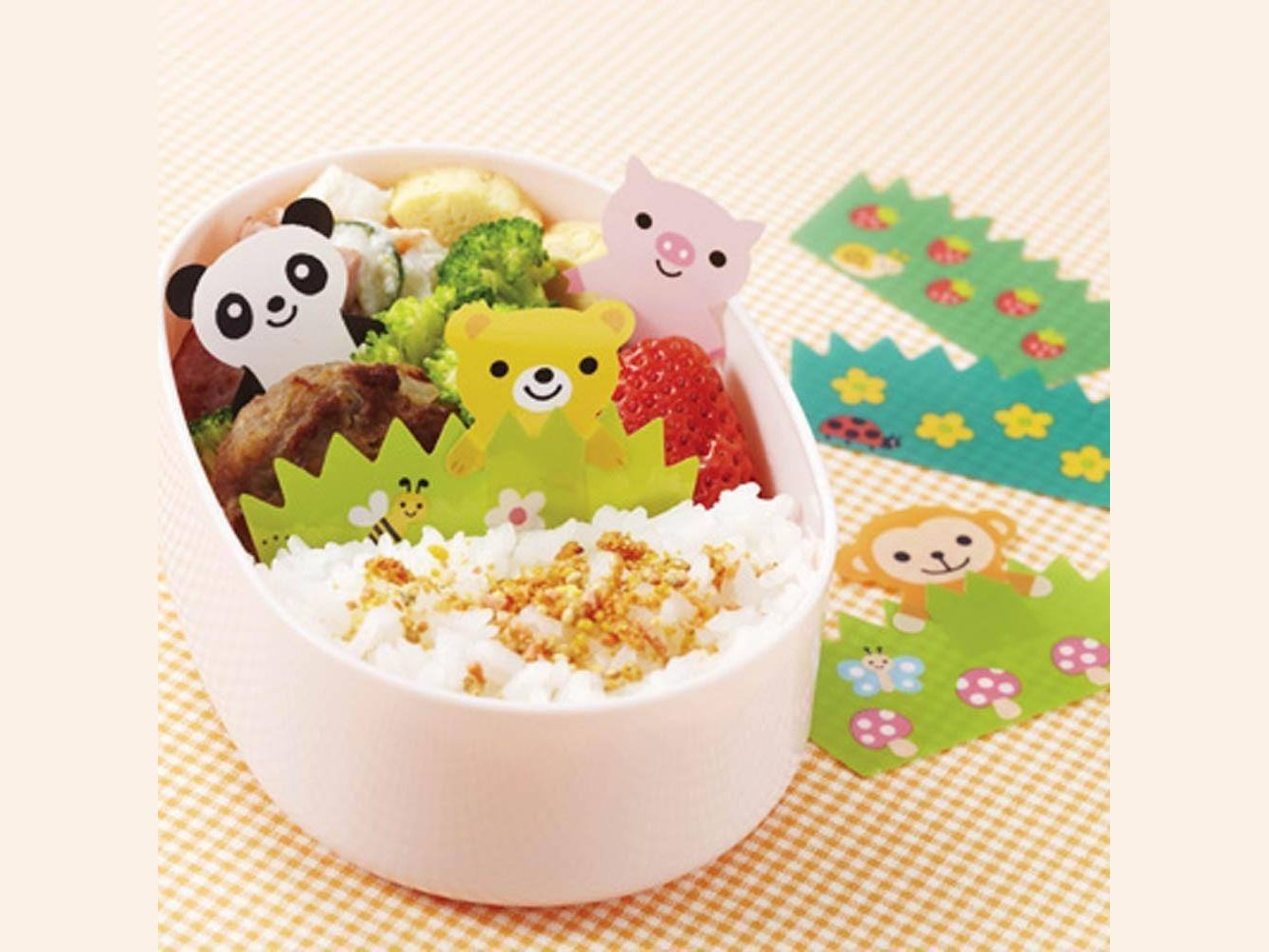 Torune Panda and Rabbit Mini Condiment Container (4 pcs) for Lunch