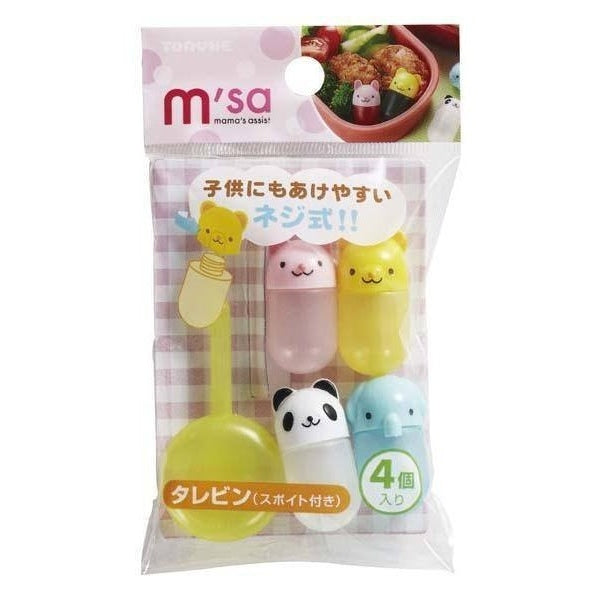 Torune Animal Mini Sauce Bottles 4 Pcs