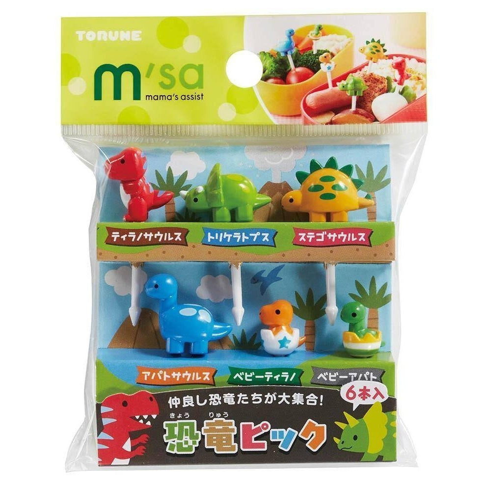 Torune Bento Dinosaur Pick 6 pcs