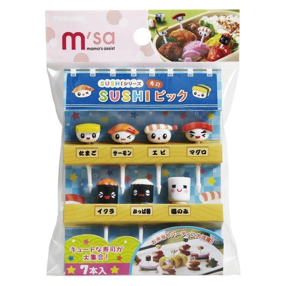 Torune Smiley Sushi Food Pick 7pcs