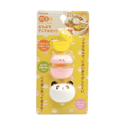 Torune Donburi Animal Cup 3 Pcs