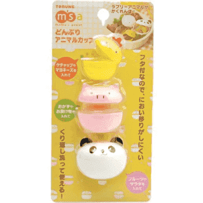 Torune Donburi Animal Cup 3 Pcs