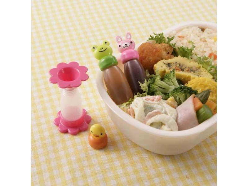 Torune Condiment Mayo Containers two set for Bento Lunch Box Mini Animal  Friends and Dot Border Total 8 cups