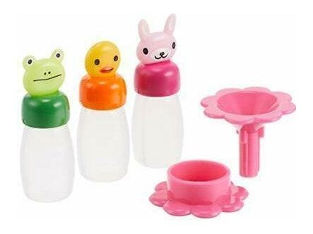 Torune Mini Animal Sauce Bottles set Funnel