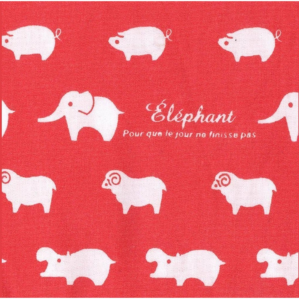 Torune Red Animal Furoshiki Wrapping Cloth 52cm