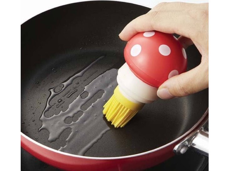 Torune Silicone Oil Brush Pan Kitchen Tool Mushrooms