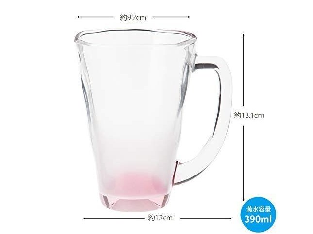 Toyo Sasaki Foam Beer Glass Pink 390ml