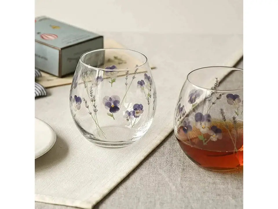 Toyo Sasaki Lavender Pair Glasses 380ml