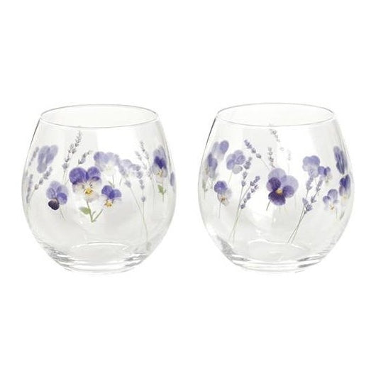 Toyo Sasaki Lavender Pair Glasses 380ml