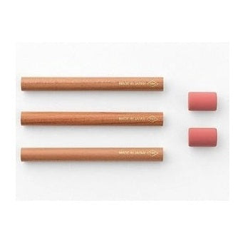 Traveler's Company Brass Pencil and Eraser Refill