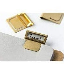 Traveler's Company Brass Products Index Clip Set 6