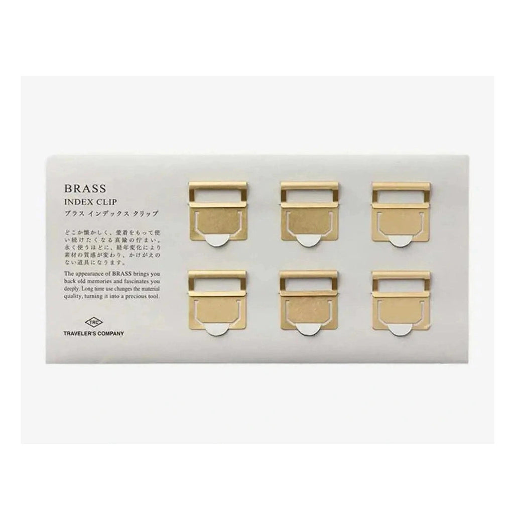 Traveler's Company Brass Products Index Clip Set 6