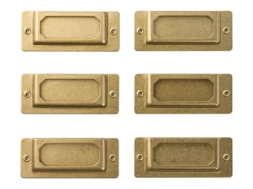 Traveler's Company Brass Products Label Plate Set 6