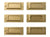 Traveler's Company Brass Products Label Plate Set 6