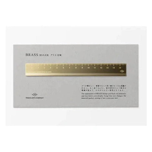 Traveler's Company Brass Ruler 15cm