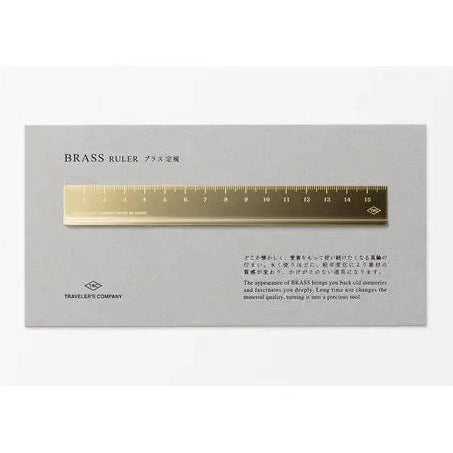 Traveler's Company Brass Ruler 15cm