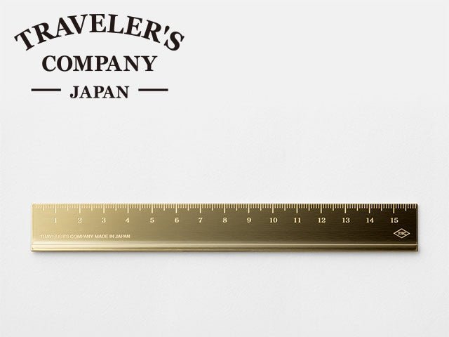 Traveler's Company Brass Ruler 15cm