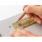 Traveler's Company Brass Template Bookmark