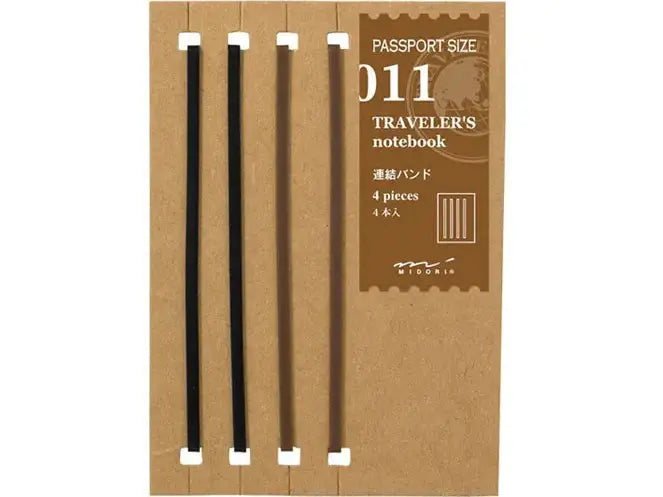 Traveler&#39;s Company Passport Notebook Refill  011 Connecting Rubber Band
