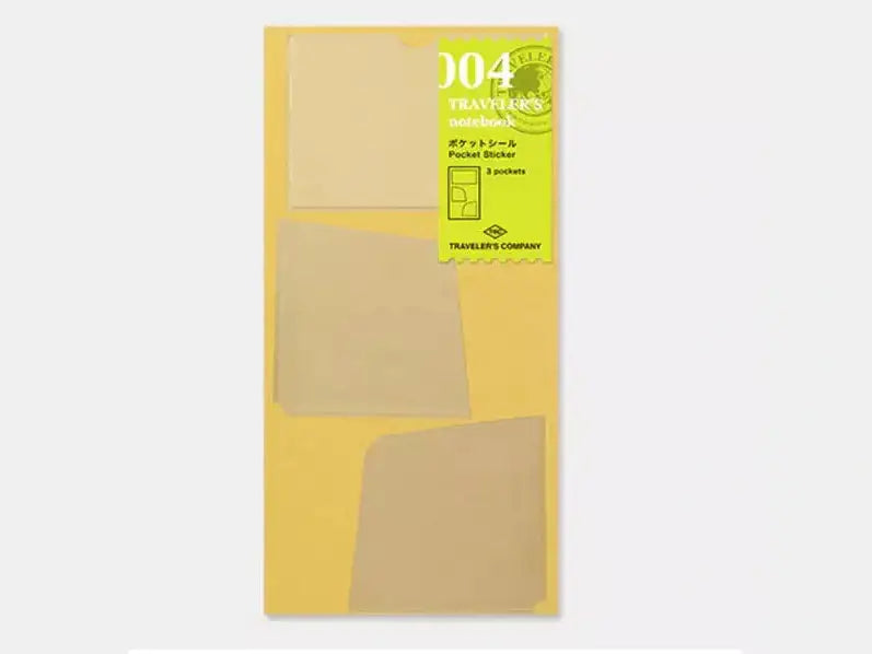 Traveler's Company Regular Notebook Refill 004 Pocket Stickers