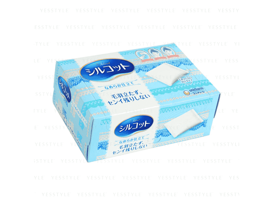 UniCharm Silcot Velvety touch cotton pad