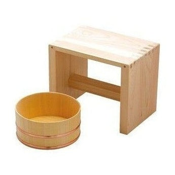 WA Yutouya Bath Stool and Washbowl Set