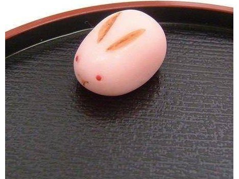Wagashi Rabbit Bun Crimson Magnet