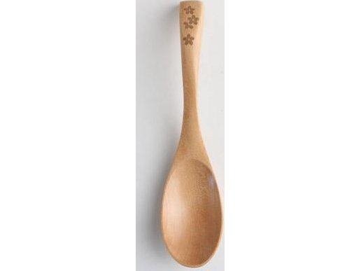 Wakacho Sakura Accent Wooden Long China Spoon