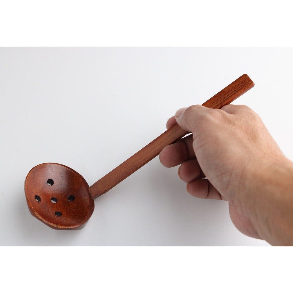 Wakacho Wooden Tortoise Shell Strainer Ladle