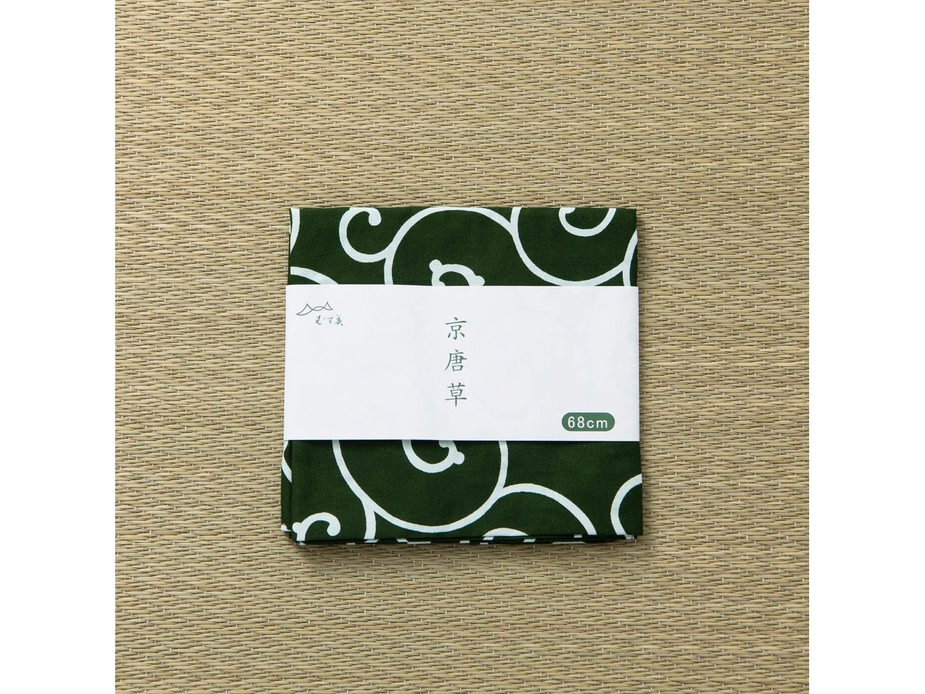 Yamada Textile Green Arabesque Furoshiki Wrapping Cloth 48cm