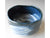 Yamaki Blue Glaze White Brush Matcha Bowl