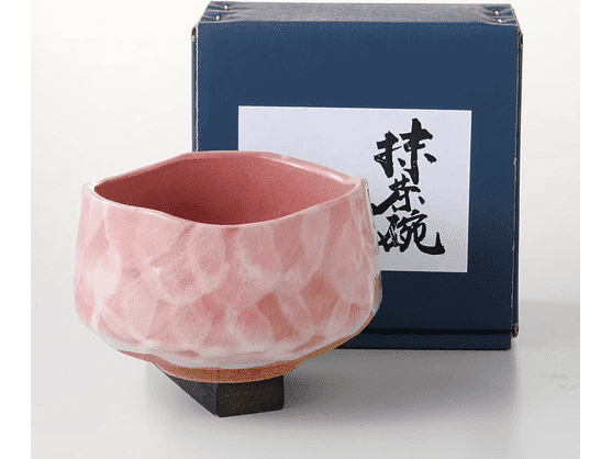 Yamaki Dusty Pink Kohiki Matcha Bowl