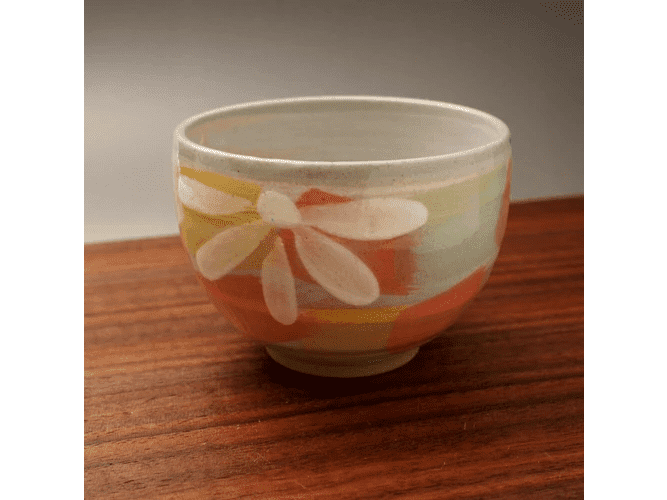 Yamaki Flower Mini Matcha Bowl