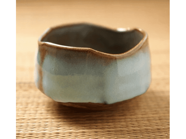 Yamaki Mashiko Wind Turquoise Matcha Bowl