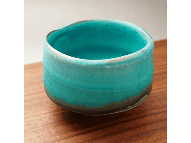 Yamaki Turquoise Matcha Bowl