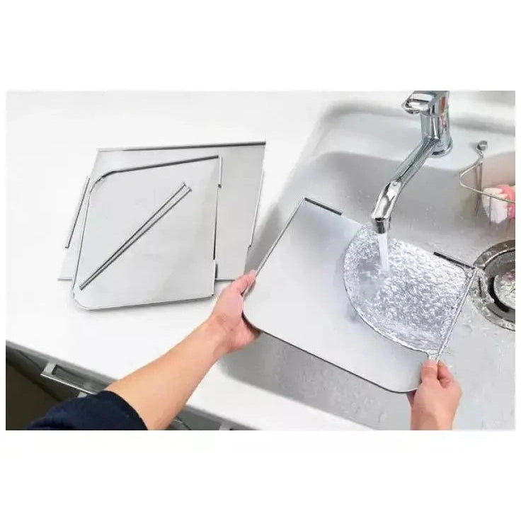 Yoshikawa Stainless Steel Foldable Kitchen Splatter Guard