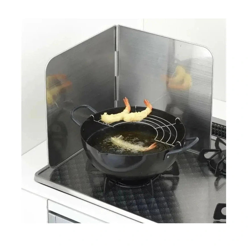 Yoshikawa Stainless Steel Two-side Kitchen Splatter Guard