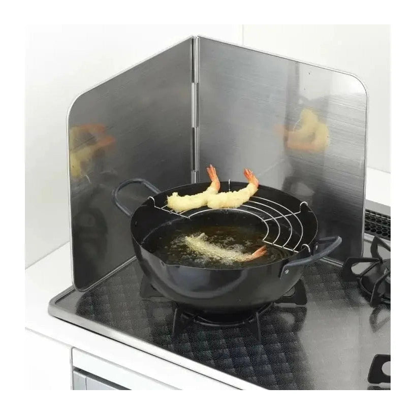 Yoshikawa Stainless Steel Two-side Kitchen Splatter Guard