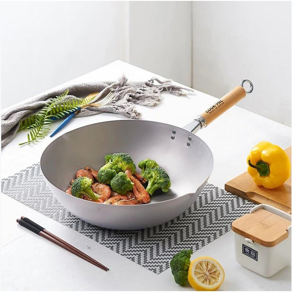 Yoshikawa Cook-Pal Titanium Wok 33cm