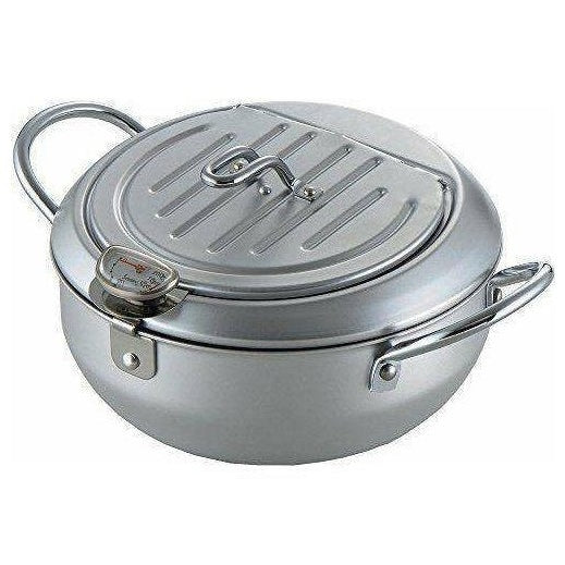 Yoshikawa Tempura Pot with Lid Thermometer